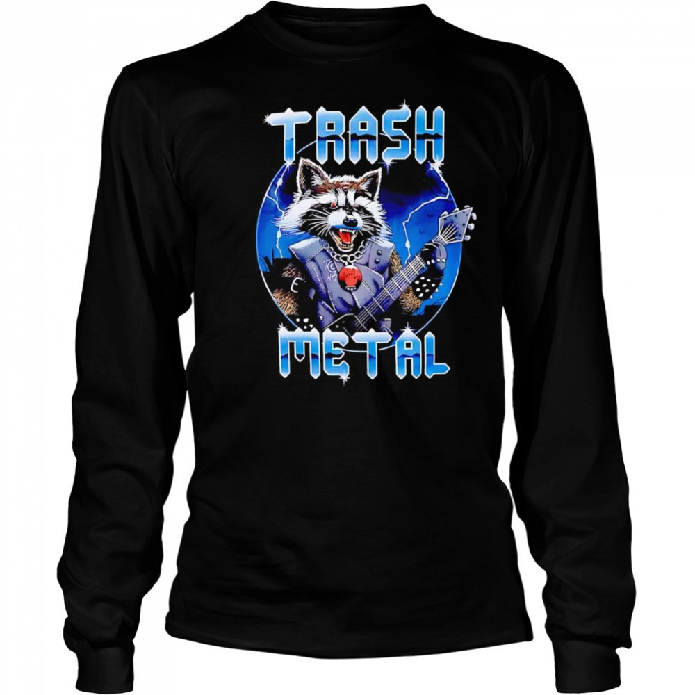 Raccoon Trash Metal shirt Long Sleeved