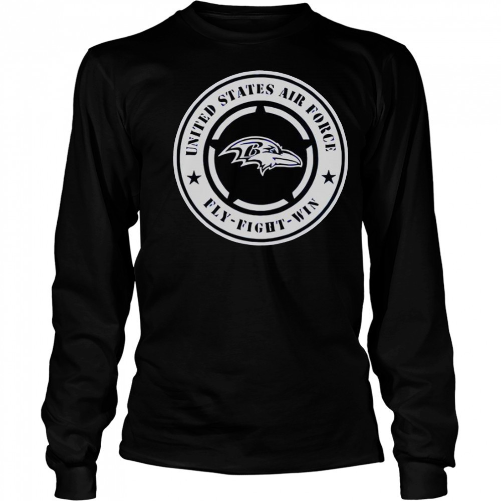 Ravens United States Air Force Military Appreciation Night T-Shirt Long Sleeved