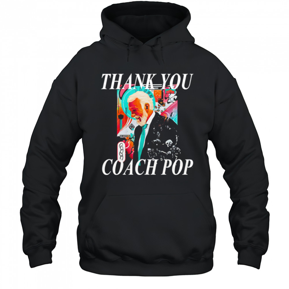 San Antonio Spurs Thank you Coach Gregg Popovich Special shirt Hoodie