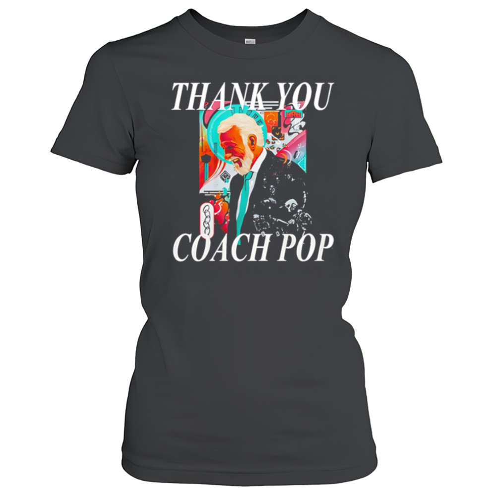San Antonio Spurs Thank you Coach Gregg Popovich Special shirt Women's T-shirt