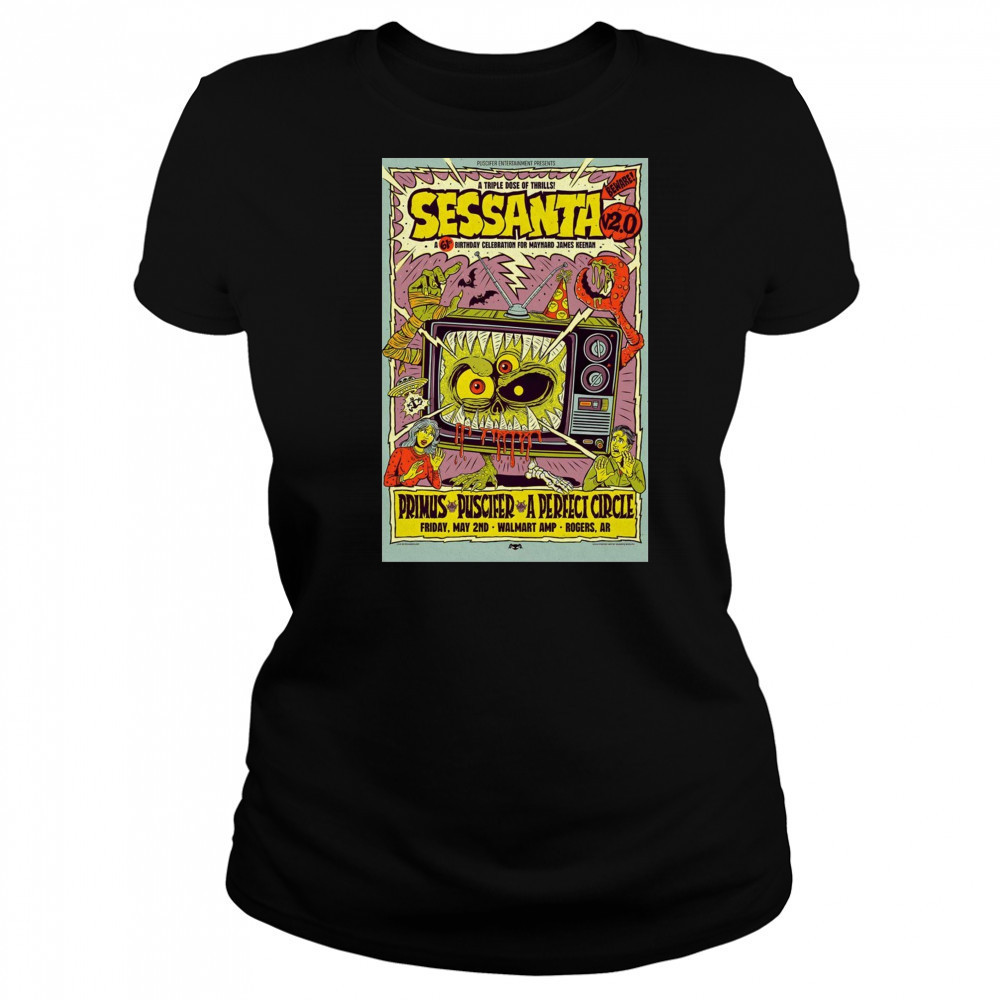Sessanta V 2.0 Primus Puscifer and A Perfect Circle Walmart AMP Rogers AR Friday May 2 2025 Tour t-shirt Women's T-shirt