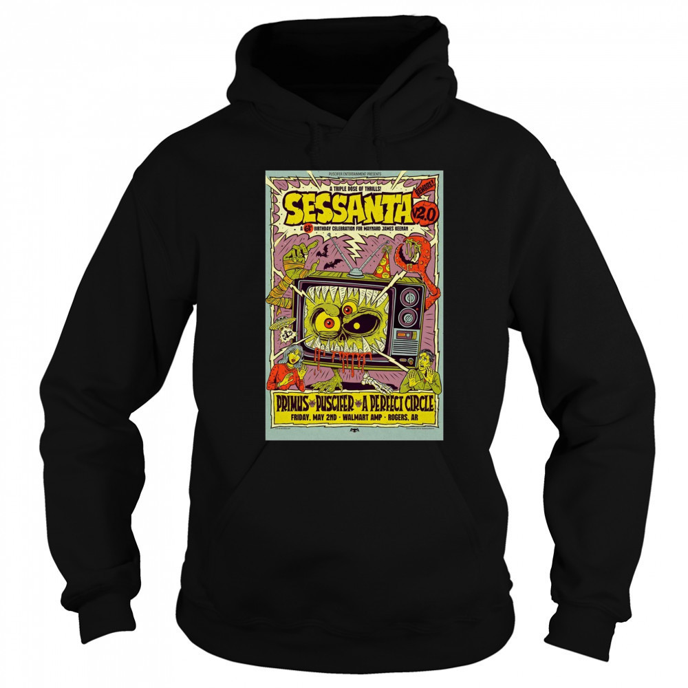 Sessanta V 2.0 Primus Puscifer and A Perfect Circle Walmart AMP Rogers AR Friday May 2 2025 Tour t-shirt Sweatshirt