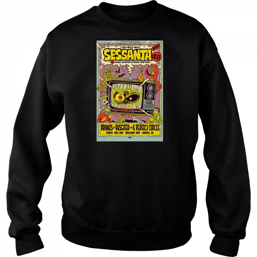 Sessanta V 2.0 Primus Puscifer and A Perfect Circle Walmart AMP Rogers AR Friday May 2 2025 Tour t-shirt Hoodie