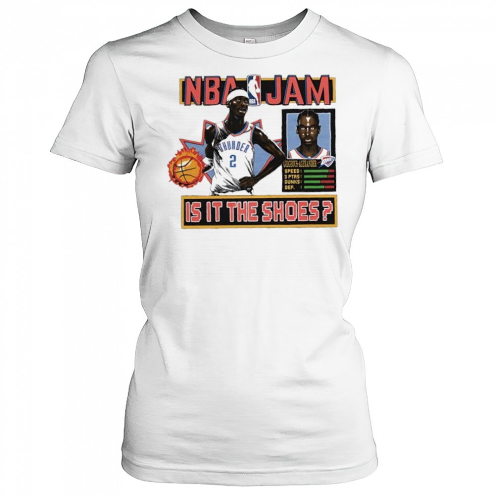 Shai Gilgeous-Alexander Oklahoma City Thunder NBA Jam shirt Women's T-shirt