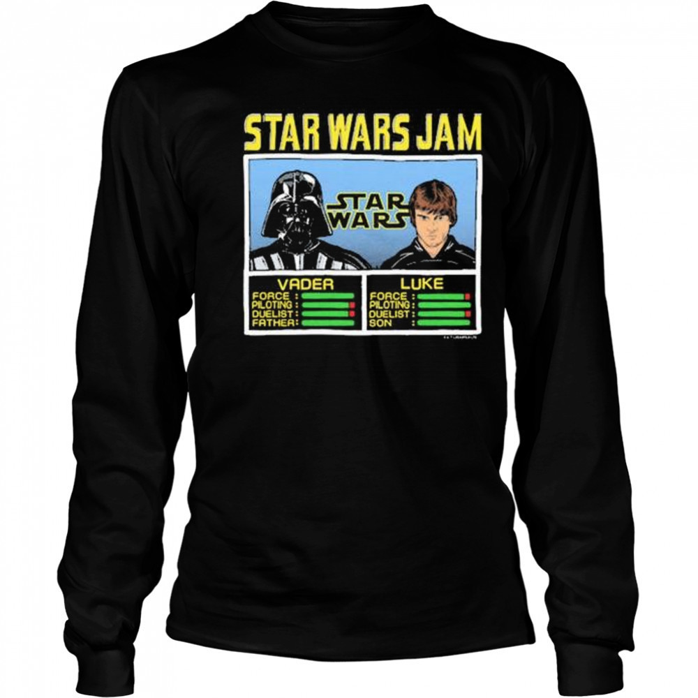 Star Wars Jam Vader And Luke Graphic t-shirt Long Sleeved