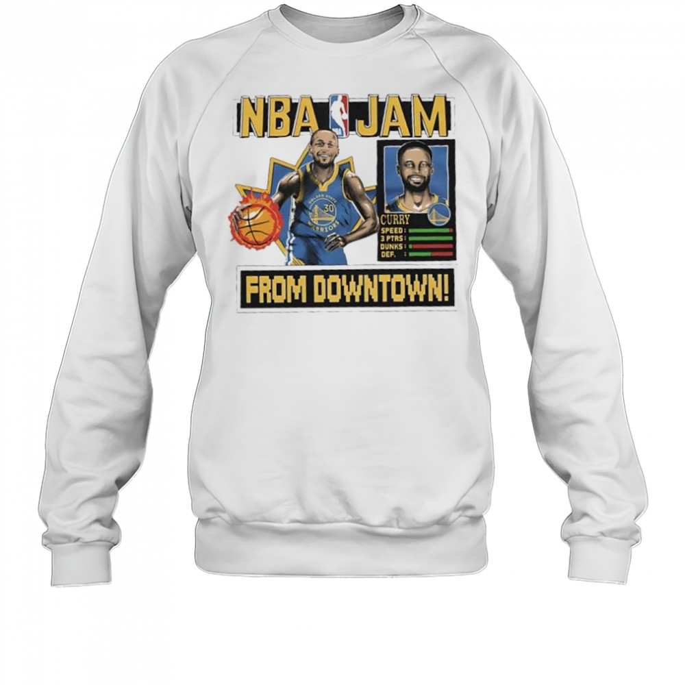 Stephen Curry Golden State Warriors NBA Jam shirt Sweatshirt