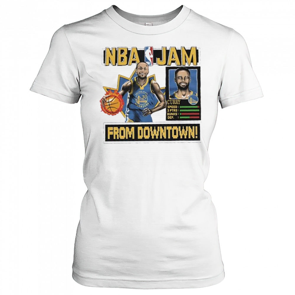 Stephen Curry Golden State Warriors NBA Jam shirt Women's T-shirt