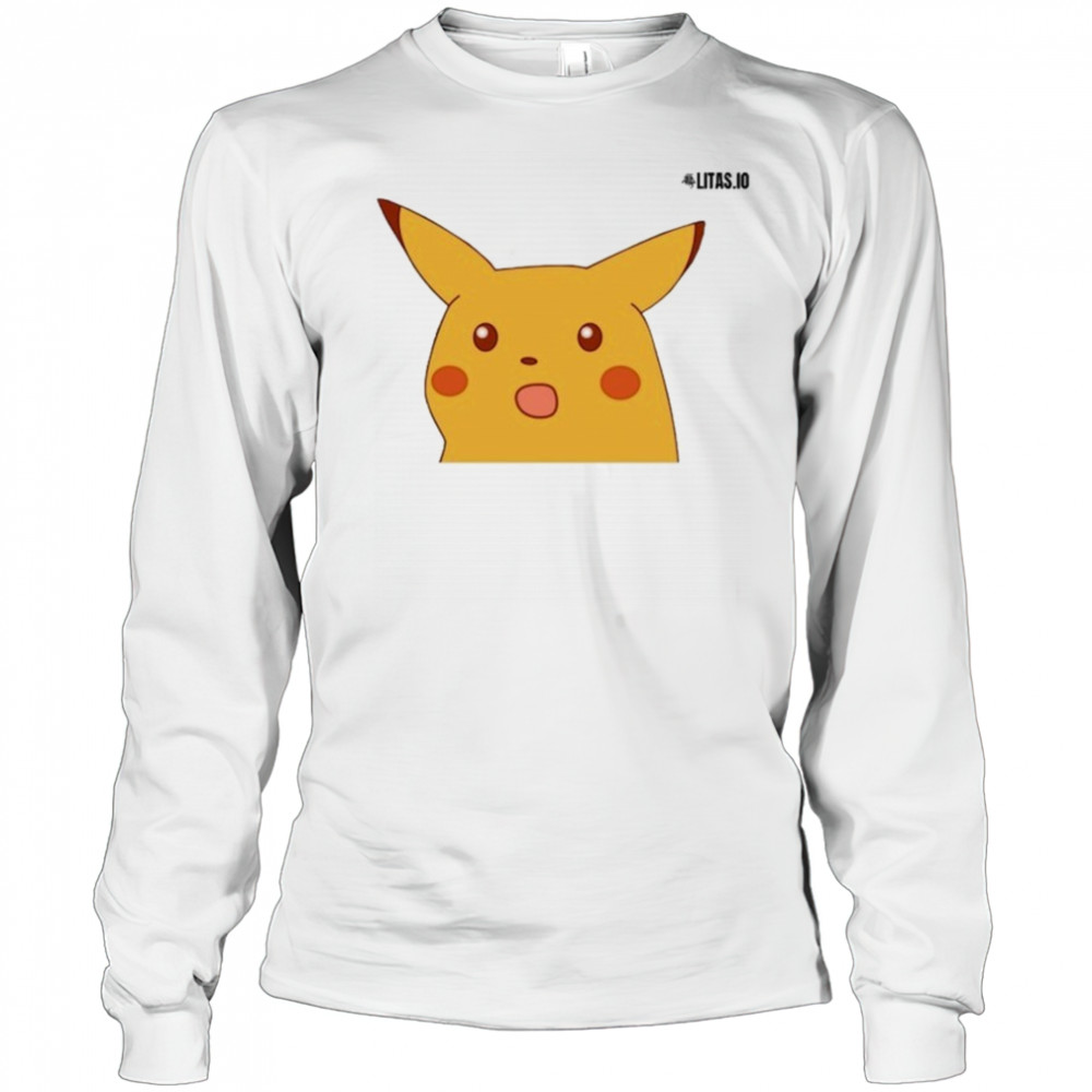 Surprised Pikachu Litas.IO T-shirt Long Sleeved