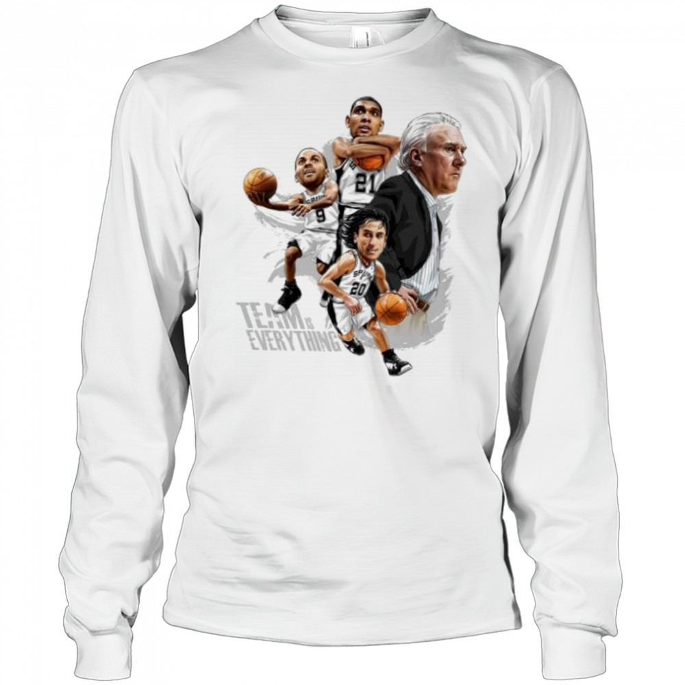 Team is every thing San Antonio Spurs player team shirt Long Sleeved