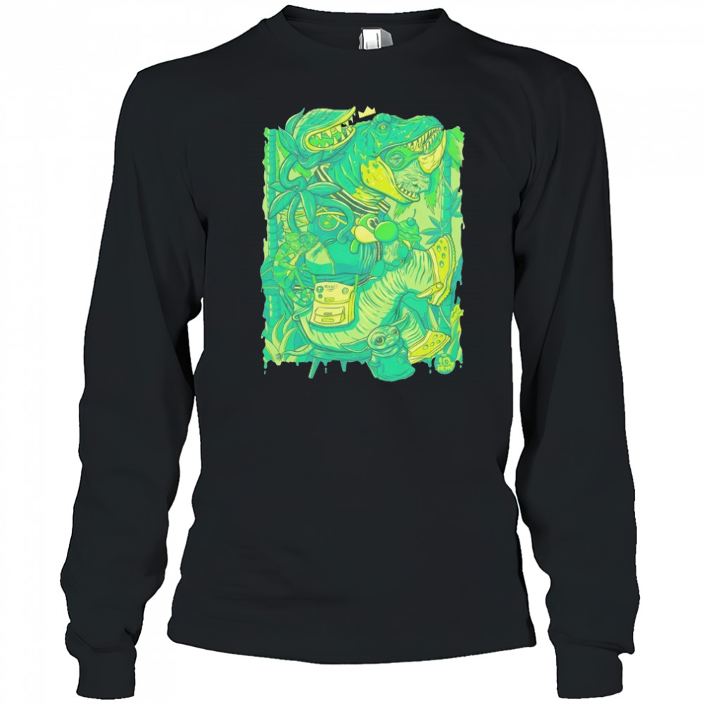 Ten Hundred Green Rhino T-shirt Long Sleeved