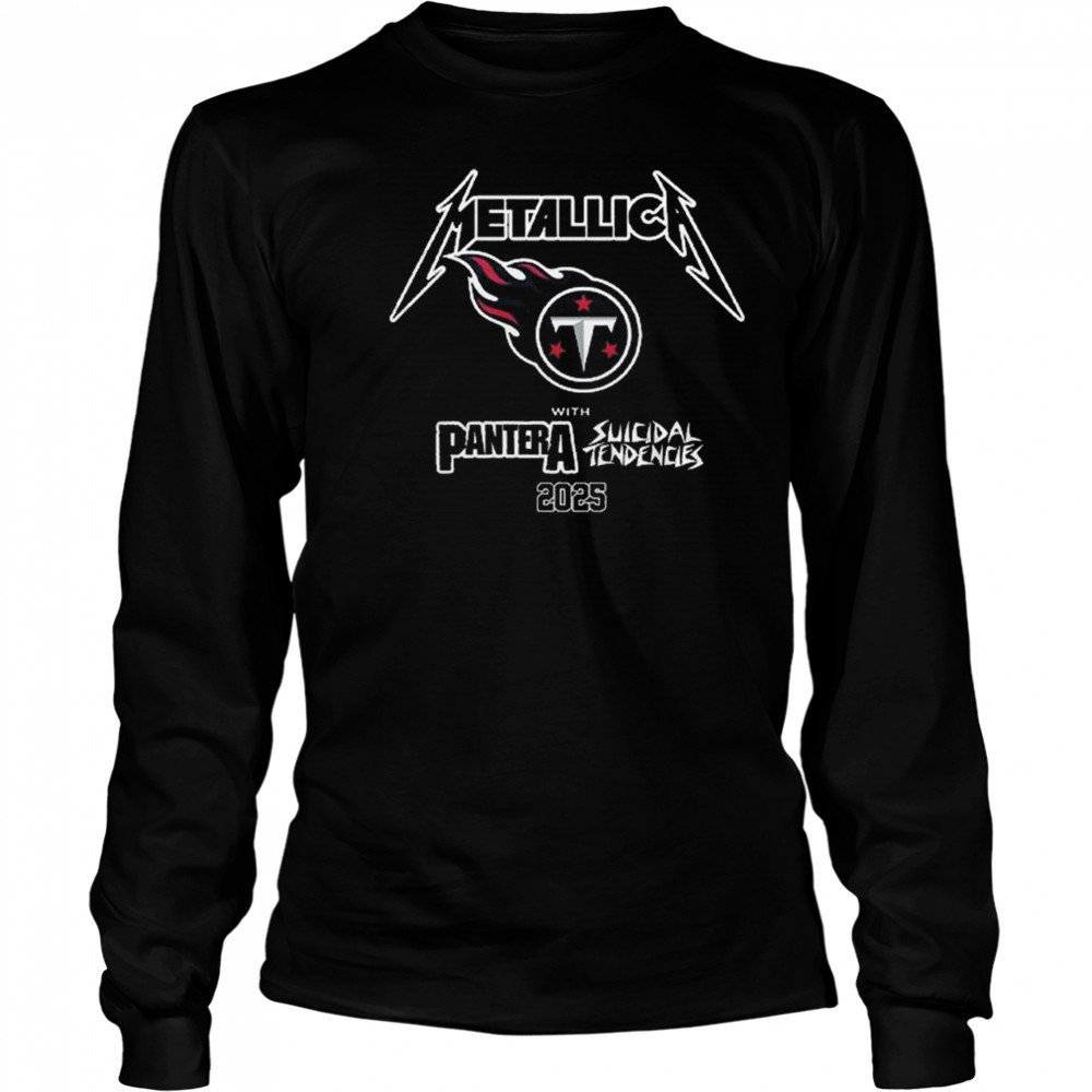 Tennessee Titans x Metallica M72 World Tour Shirt Long Sleeved