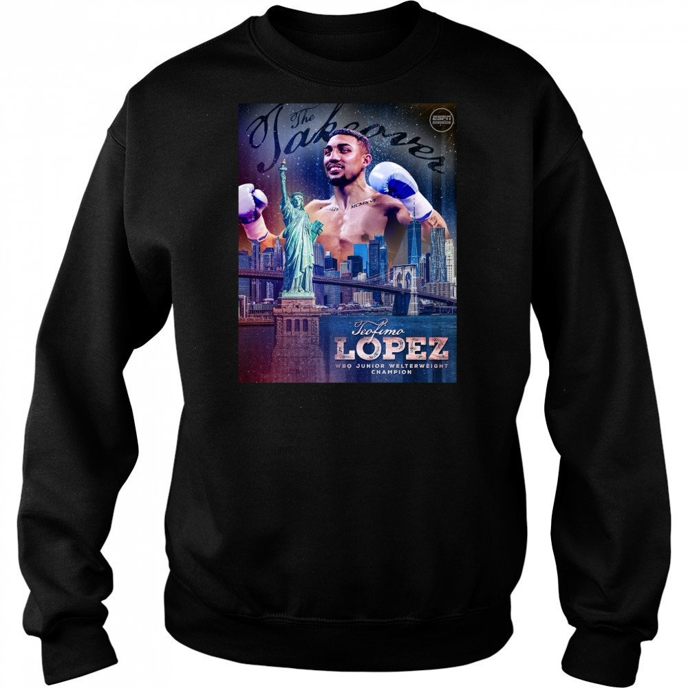 The Takeover Teofimo Lopez WBO Junior Welterweight Champion Poster t-shirt Hoodie