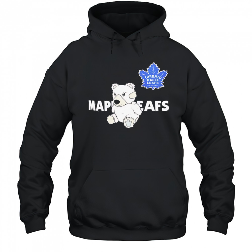 Toronto maple leafs teddy bear hockey shirt Hoodie