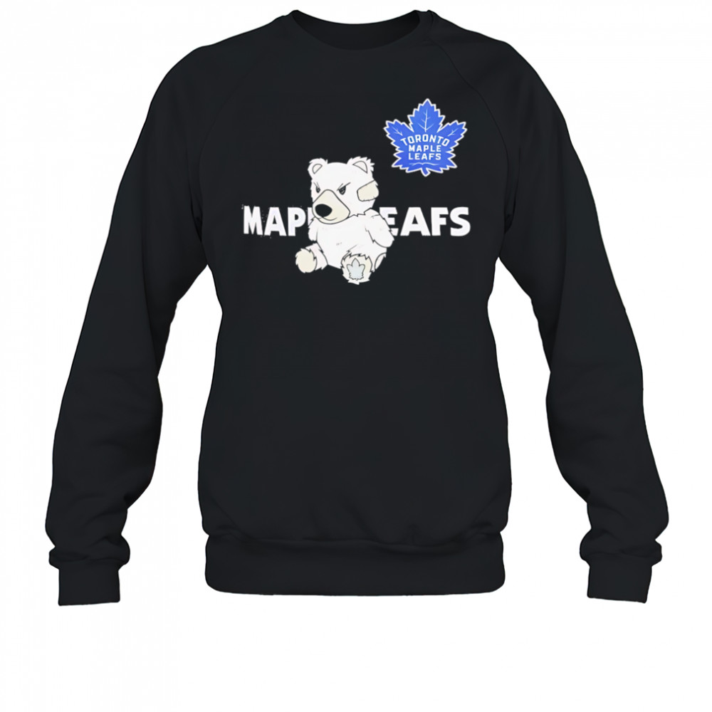 Toronto maple leafs teddy bear hockey shirt Sweatshirt