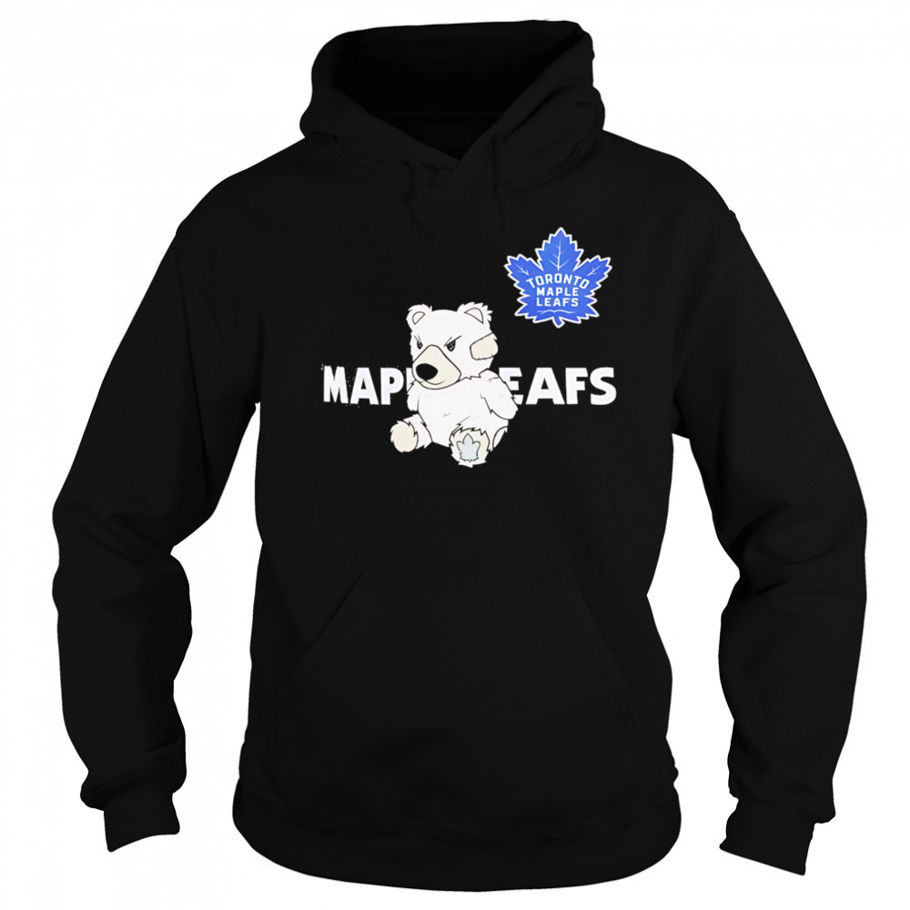 Toronto maple leafs teddy bear hockey shirt Sweatshirt