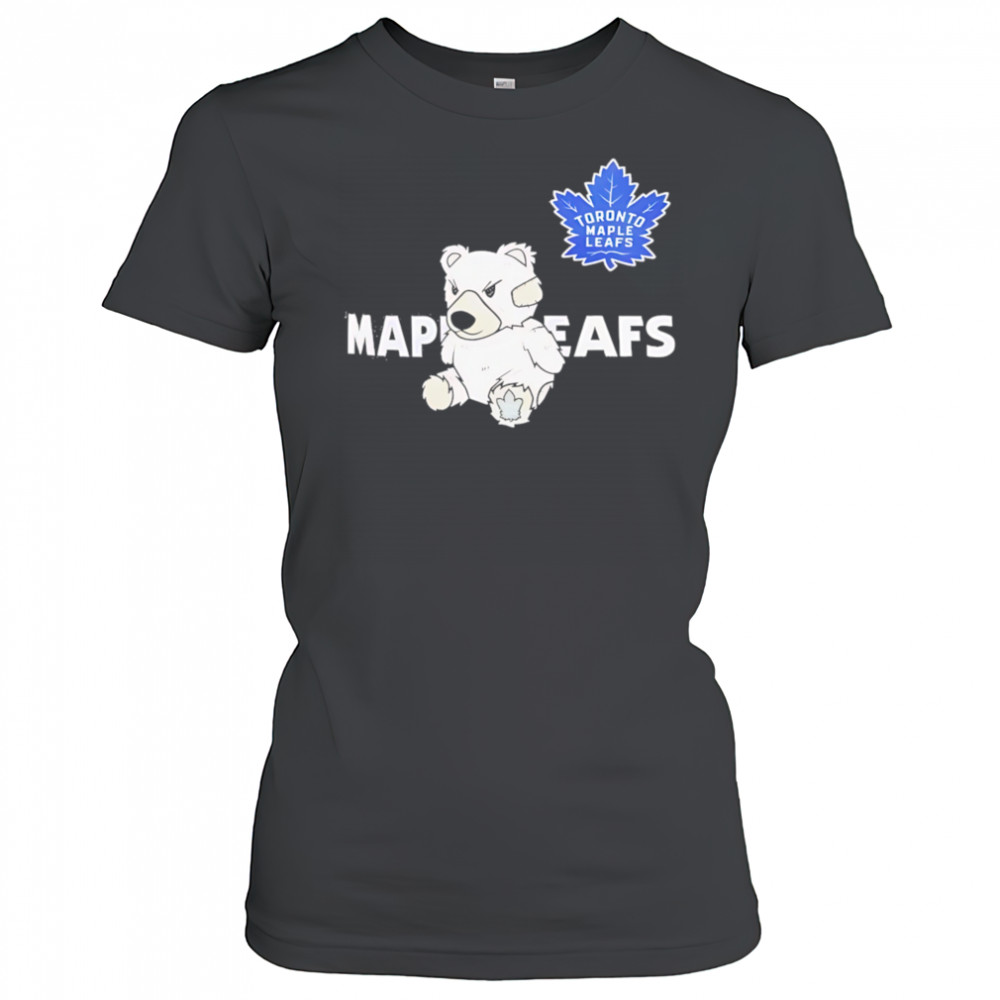 Toronto maple leafs teddy bear hockey shirt Women's T-shirt