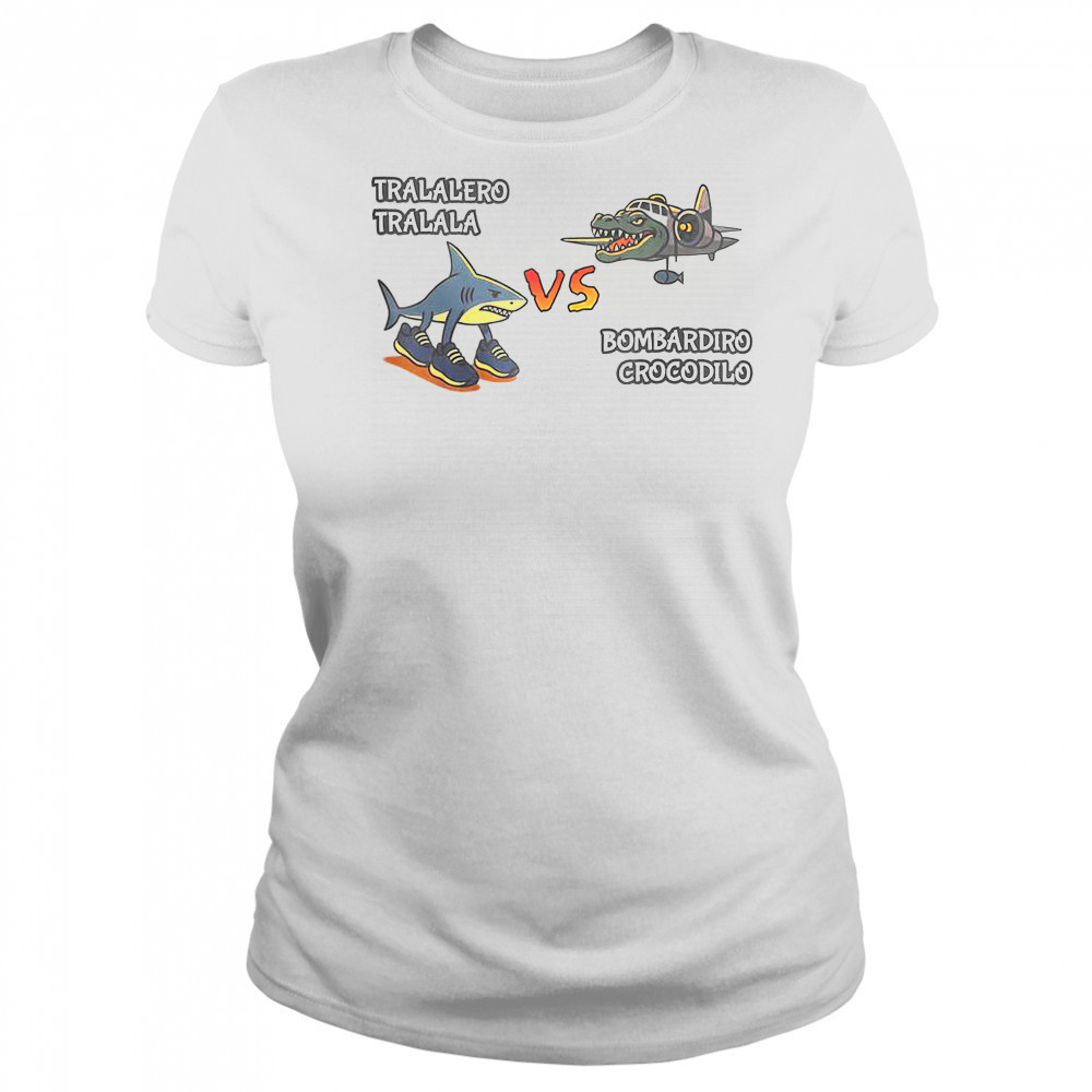 Tralalero Tralala Brainrot Meme Bombardino Crocodilo Italian T-Shirt Women's T-shirt