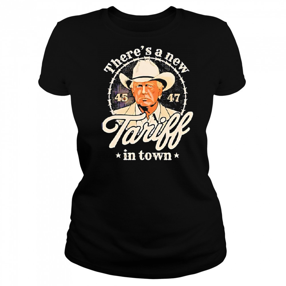 Trump announces fresh import taxes with bold 45 47 design shirt Women's T-shirt
