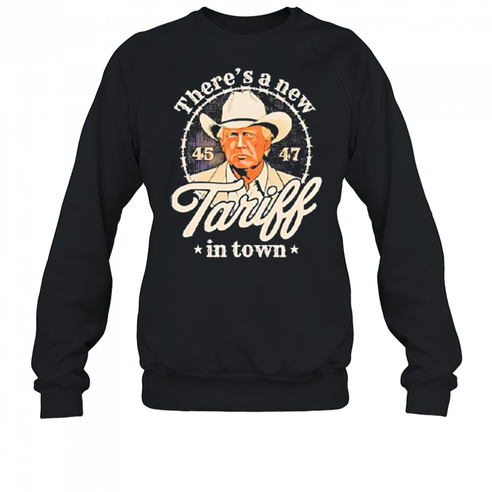 Trump announces fresh import taxes with bold 45 47 design shirt Sweatshirt