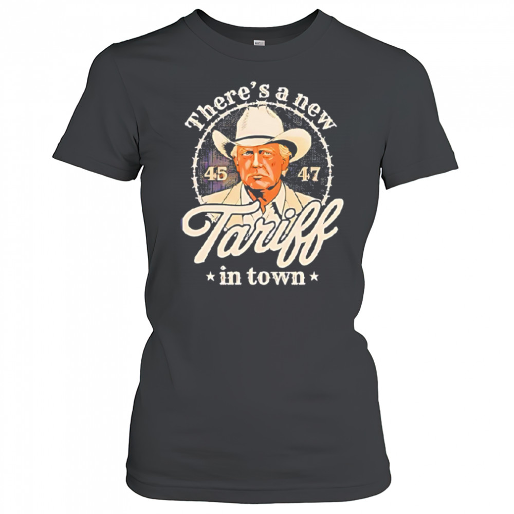 Trump announces fresh import taxes with bold 45 47 design shirt Women's T-shirt