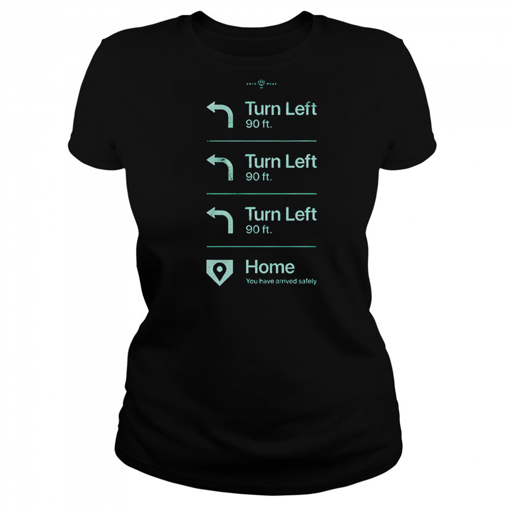 Turn Left Go Home You Have Arrived Safely Rotowear T-Shirt Women's T-shirt