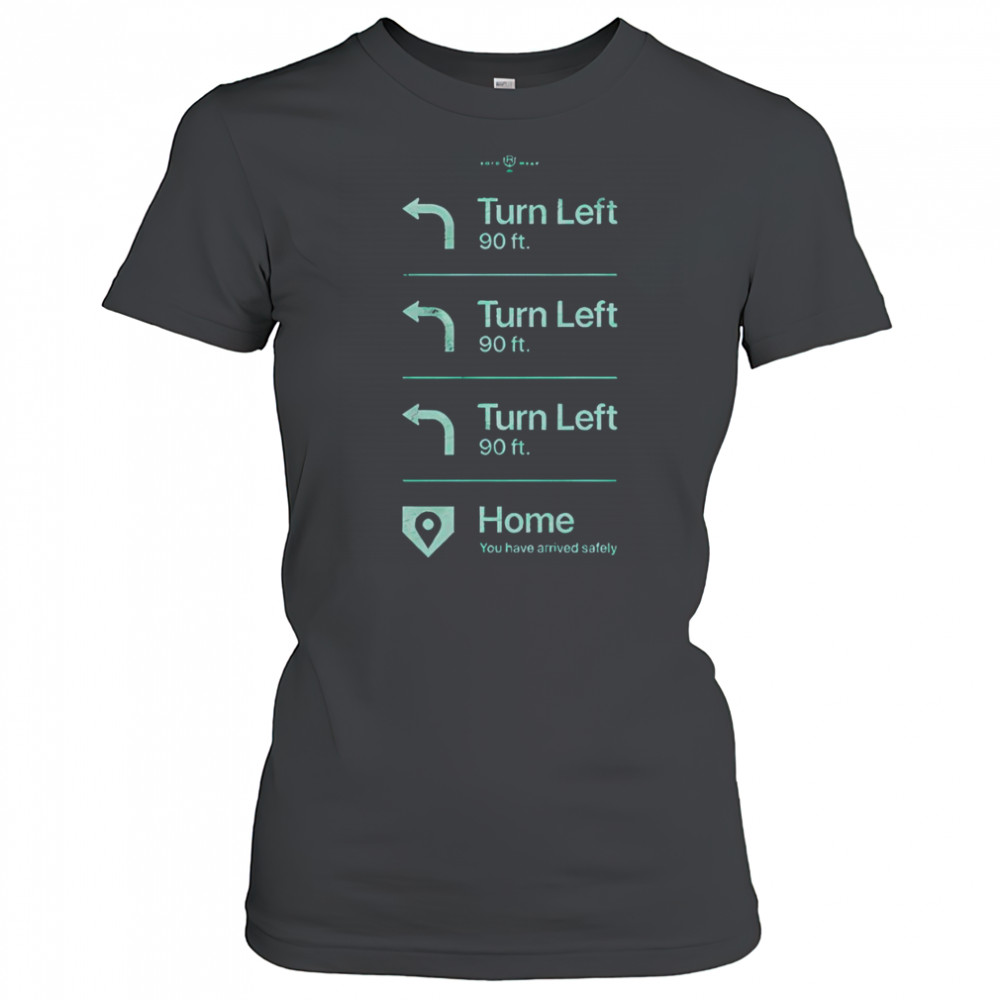 Turn Left Go Home You Have Arrived Safely Rotowear T-Shirt Women's T-shirt