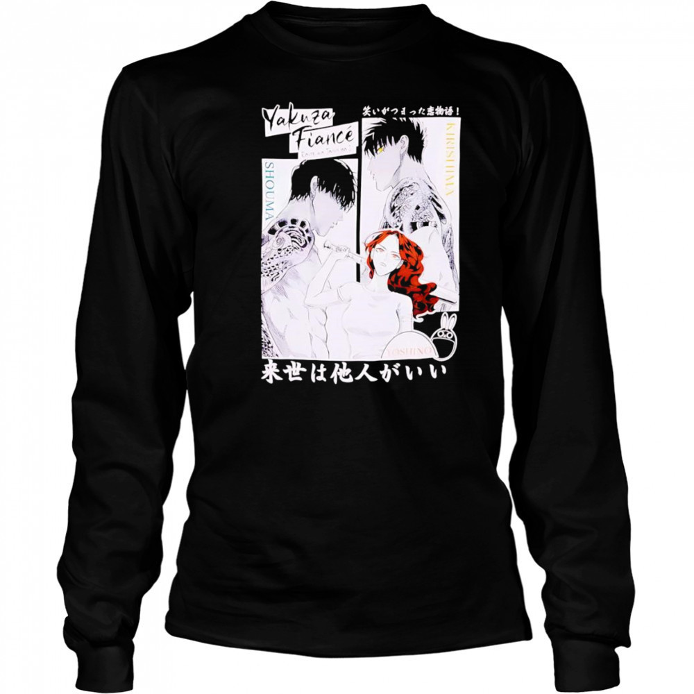 Yakuza Fiance Trio Manga Art shirt Long Sleeved
