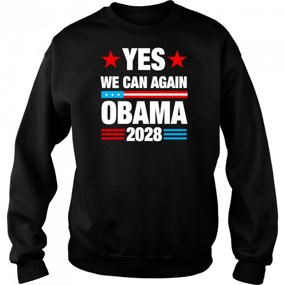 Yes we can again Obama 2028 USA shirt Hoodie