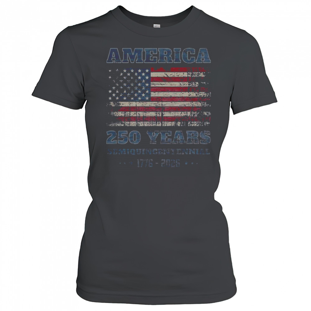 250 Years America Anniversary Grunge Flag USA T-Shirt Women's T-shirt