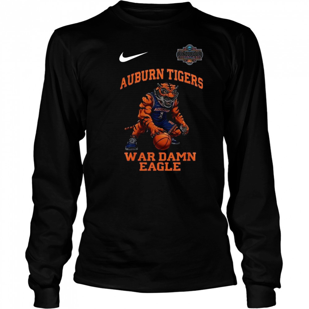 Auburn Tigers War Damn Eagle Mascot Men’s College Basketball Champions 2025 Shirt Long Sleeved