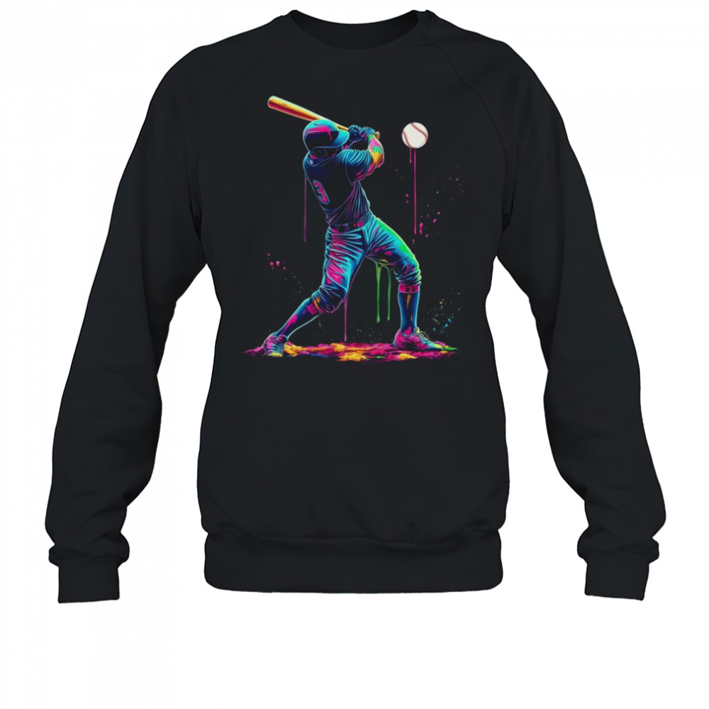 Baseball Player Sprinkles Drip Ice Cream Lover Men Women shirt Sweatshirt