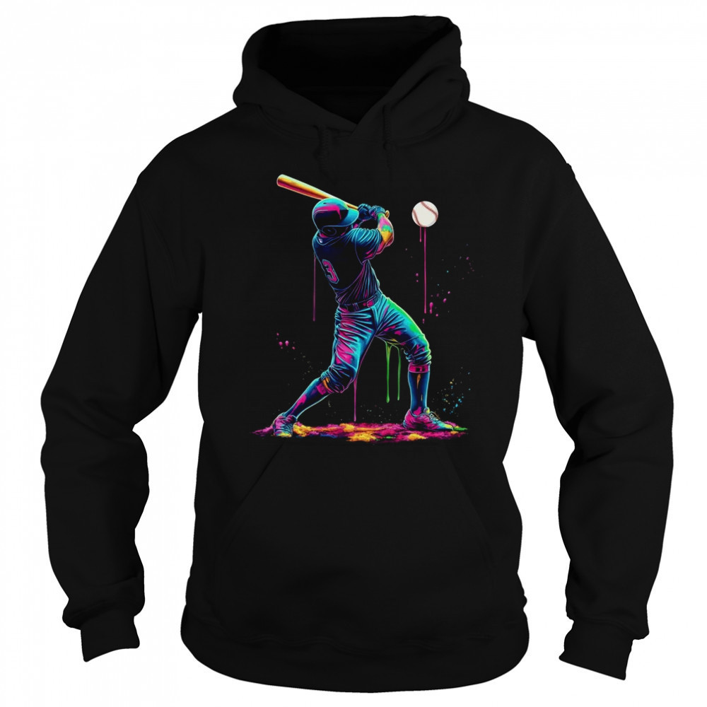 Baseball Player Sprinkles Drip Ice Cream Lover Men Women shirt Sweatshirt