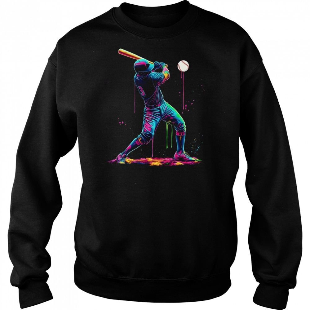 Baseball Player Sprinkles Drip Ice Cream Lover Men Women shirt Hoodie