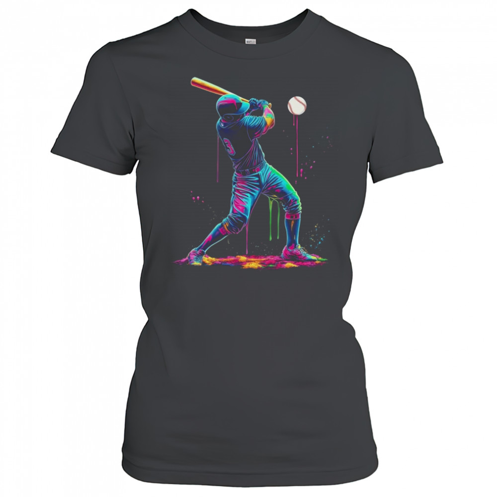 Baseball Player Sprinkles Drip Ice Cream Lover Men Women shirt Women's T-shirt