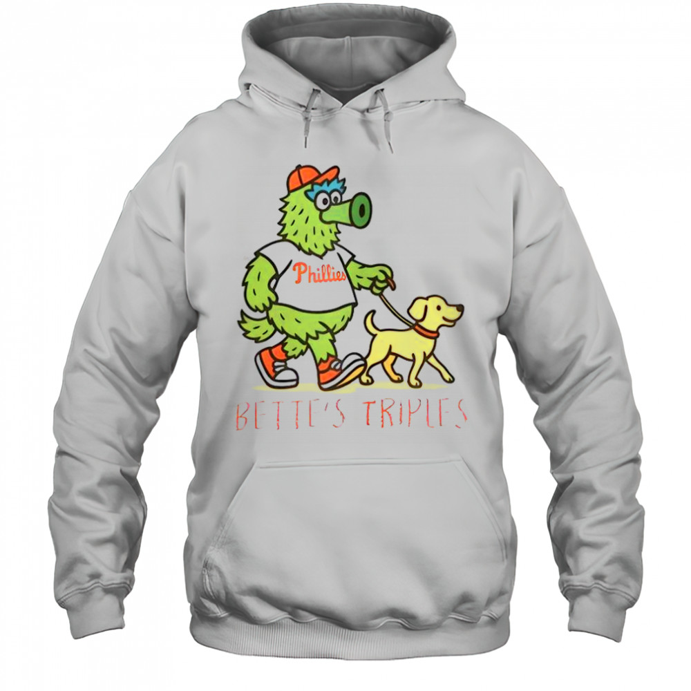 Bette’s Triples Phillie Phanatic Philadelphia Phillies T-Shirt Hoodie