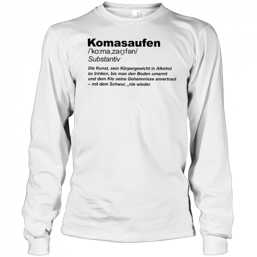 Binge Drinking Definition T-shirt Long Sleeved