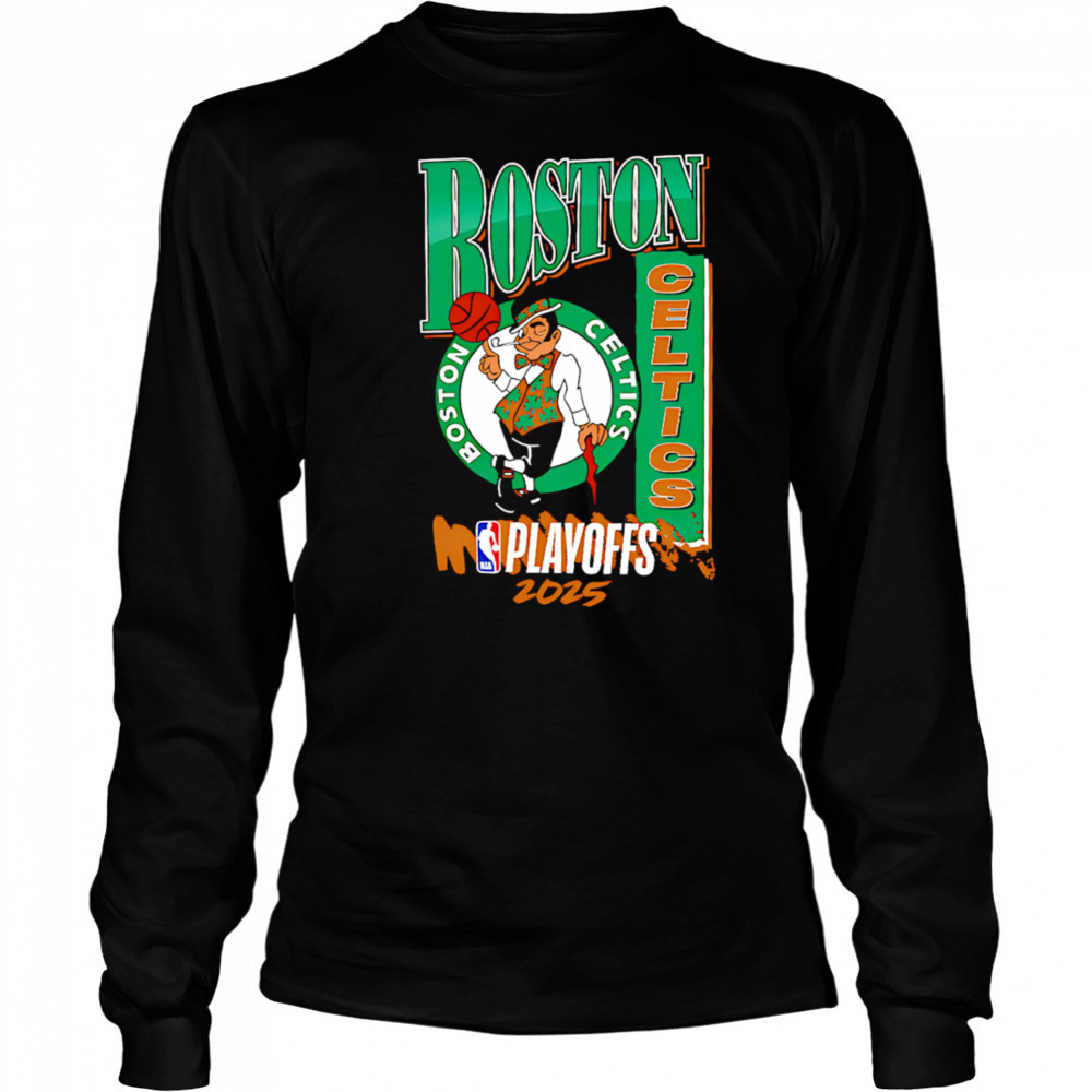 Boston Celtics playoff NBA 2025 shirt Long Sleeved