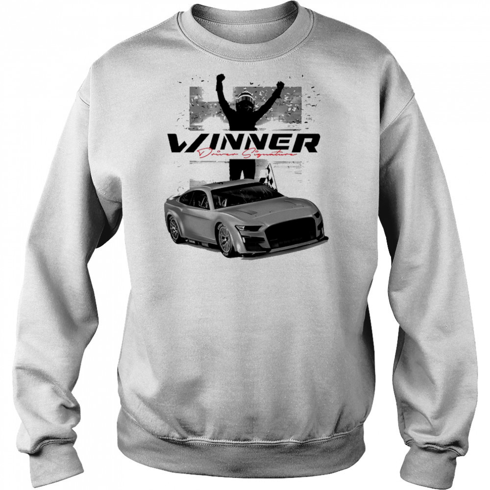 Checkered Flag Sports Joey Logano 2025 Wurth 400 Race Winner Driver Signature t-shirt Hoodie