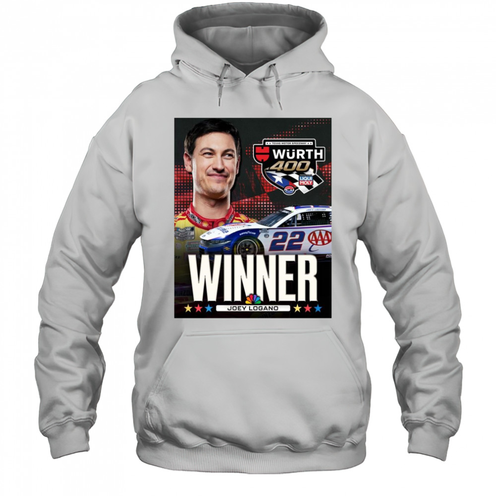 Congratulate Joey Logano Winner NASCAR Cup Series Texas Motor Speedway Wurth 400 t-shirt Hoodie