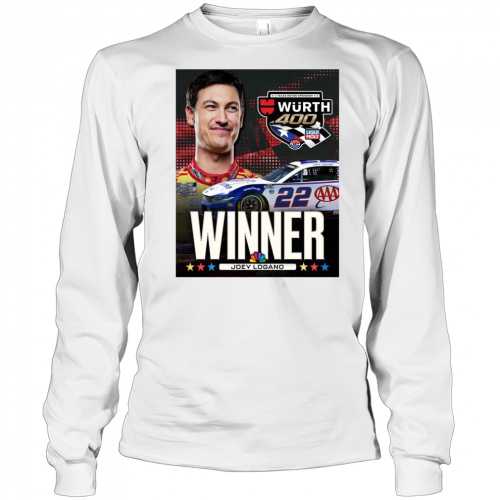 Congratulate Joey Logano Winner NASCAR Cup Series Texas Motor Speedway Wurth 400 t-shirt Long Sleeved