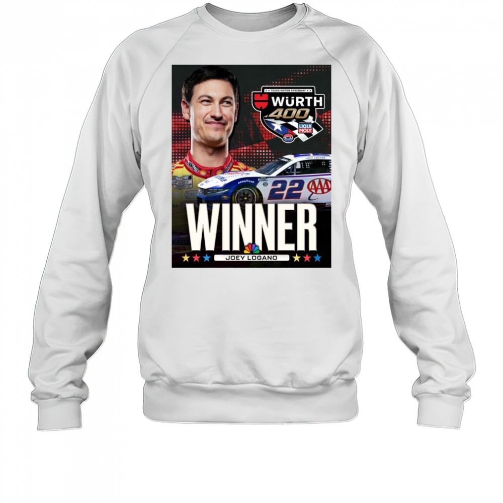 Congratulate Joey Logano Winner NASCAR Cup Series Texas Motor Speedway Wurth 400 t-shirt Sweatshirt