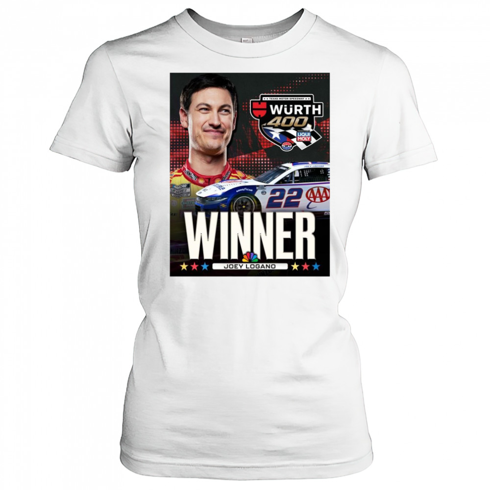 Congratulate Joey Logano Winner NASCAR Cup Series Texas Motor Speedway Wurth 400 t-shirt Women's T-shirt