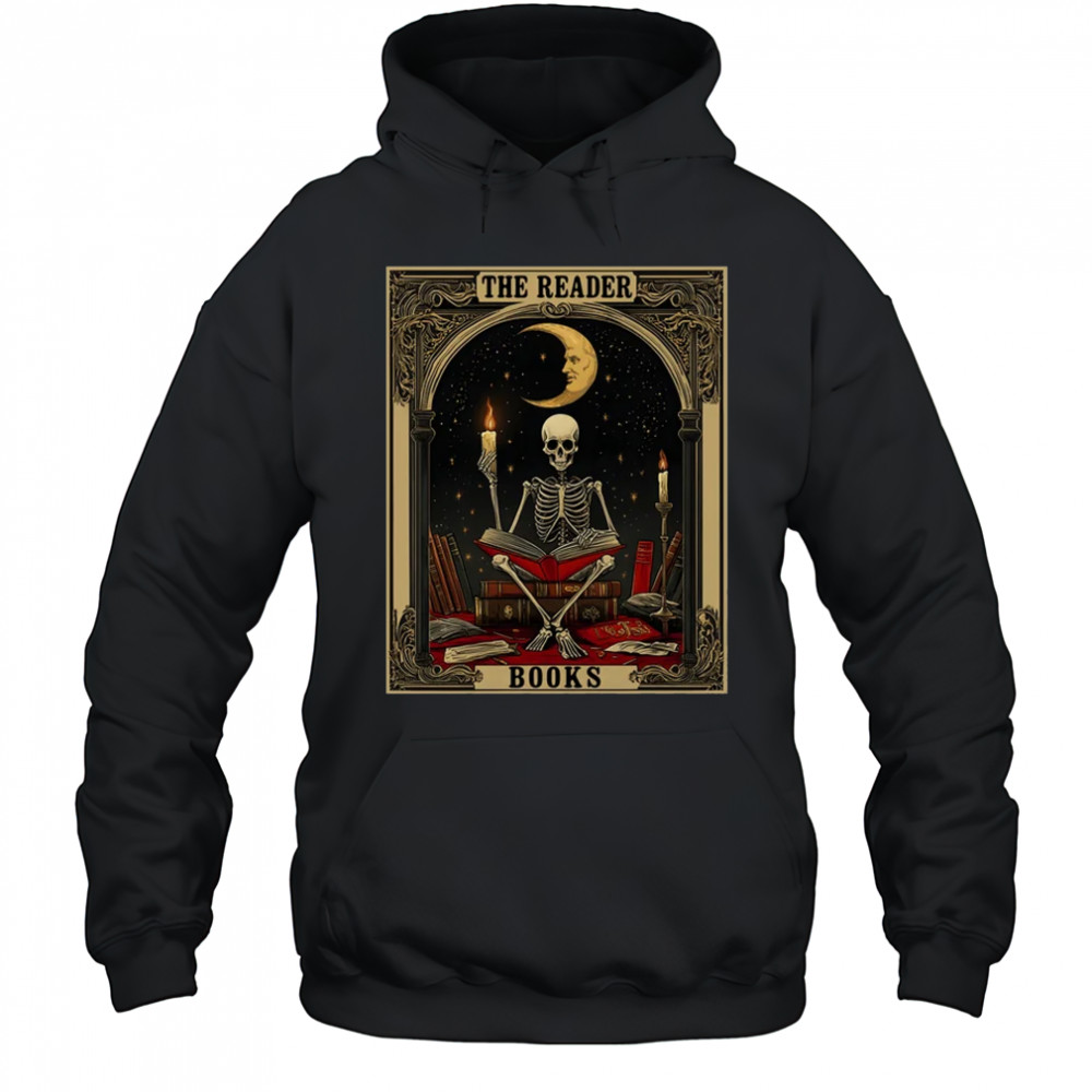Cottagecore Skeleton Aesthetic Tarot Card The Reader Graphic shirt Hoodie