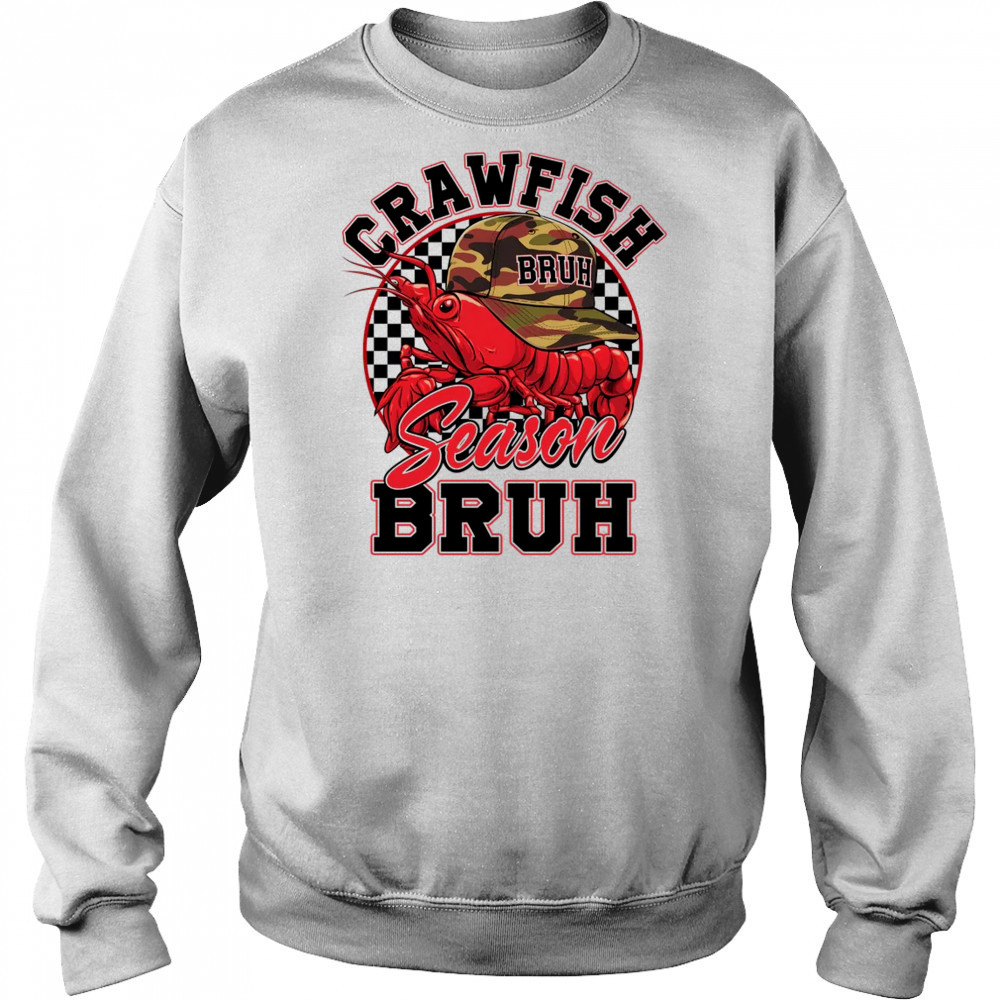 Crawfish Season Bruh Funny Crawfish Boil Lobster Hat Boy shirt Hoodie