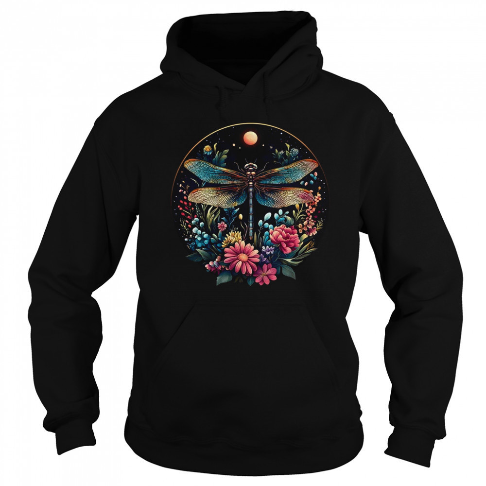 Cute Cottagecore Floral Dragonfly Aesthetic Girls Graphic shirt Sweatshirt