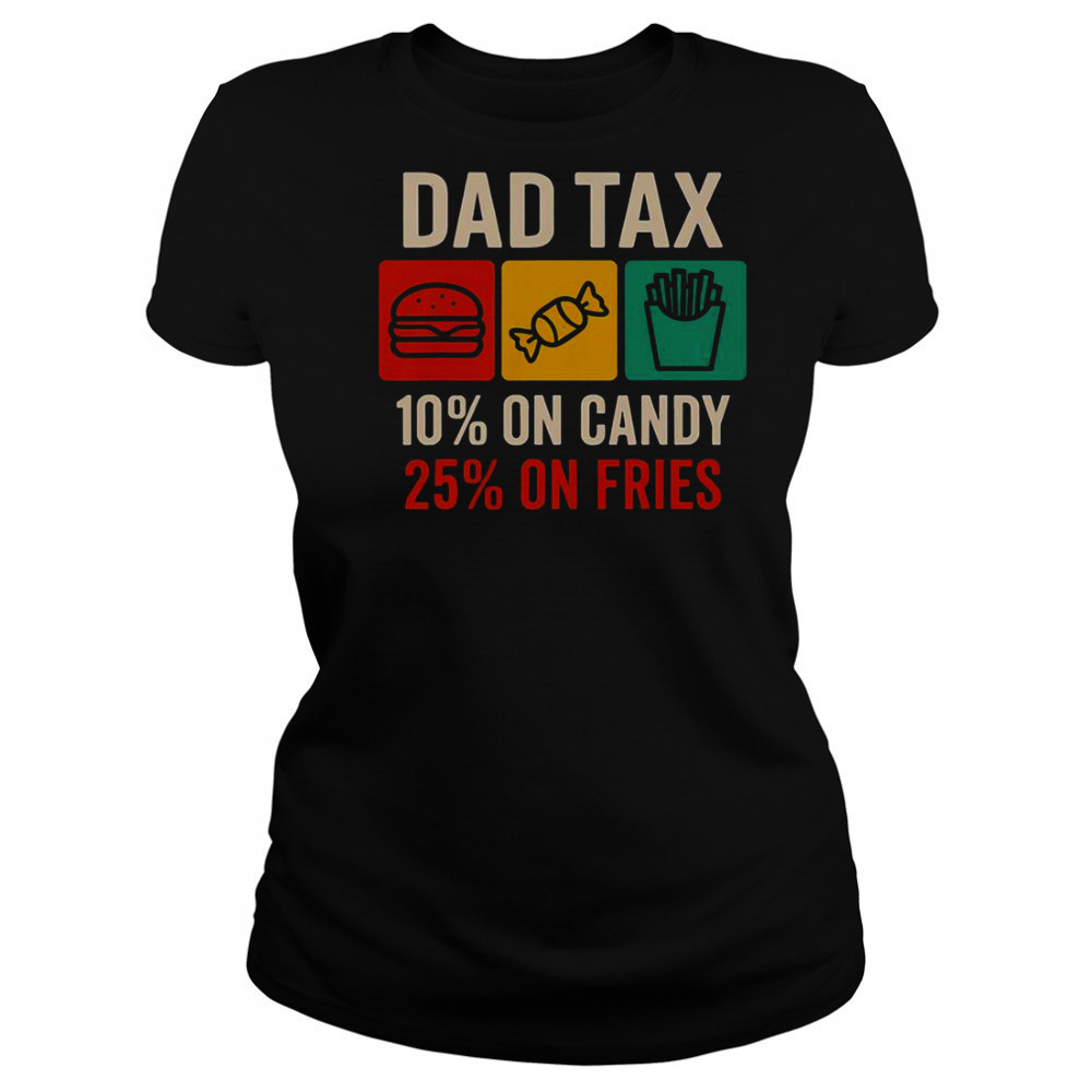 Dad Tax 10% On Candy 25% On Fries Father’s Day T-Shirt Women's T-shirt