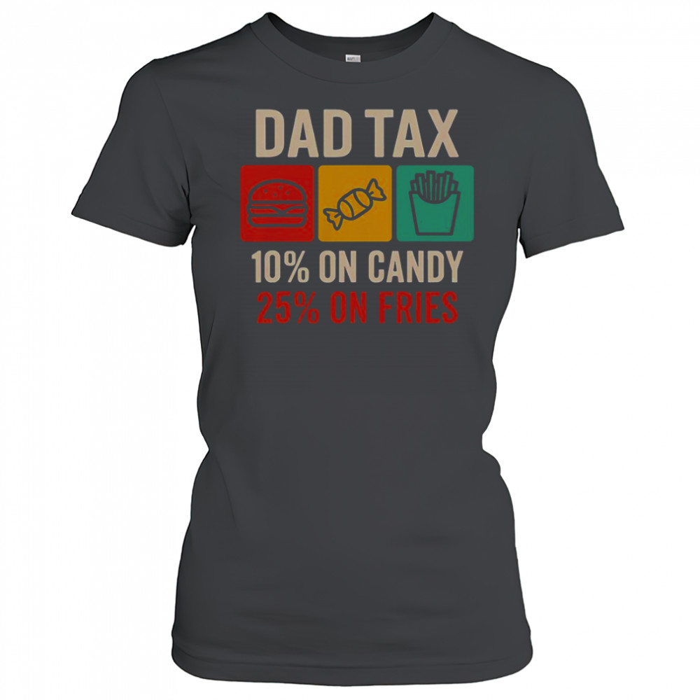 Dad Tax 10% On Candy 25% On Fries Father’s Day T-Shirt Women's T-shirt