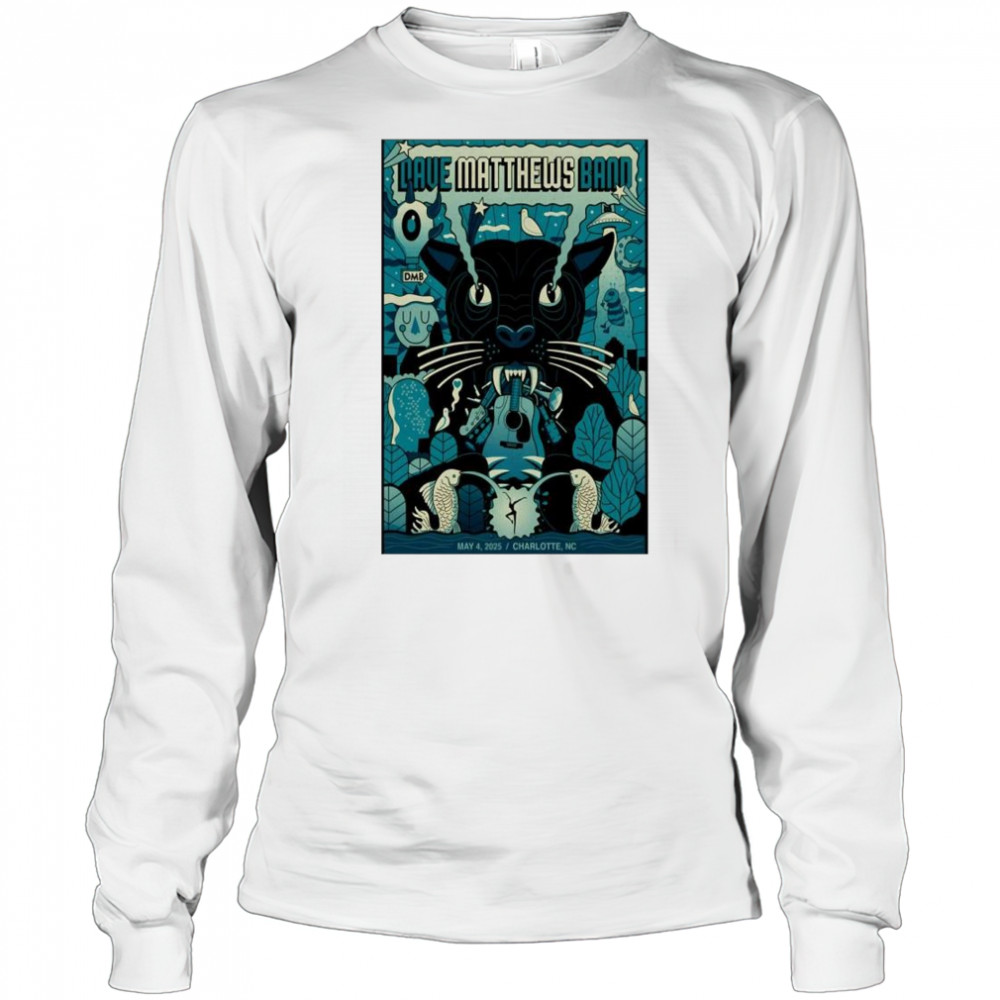 Dave Matthews Band Show May 4 2025 First Ward Park Charlotte NC t-shirt Long Sleeved