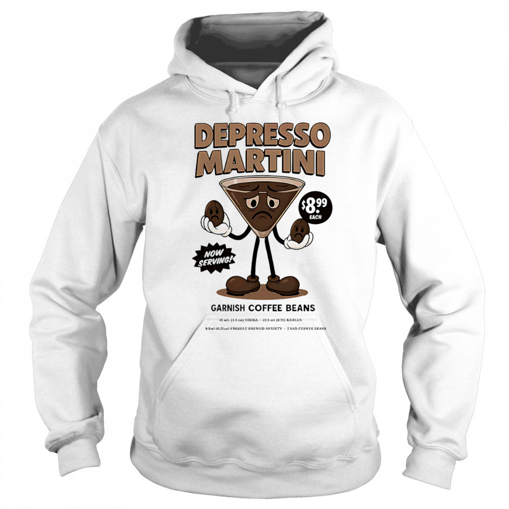 Depresso Martini garnish coffee beans shirt Sweatshirt