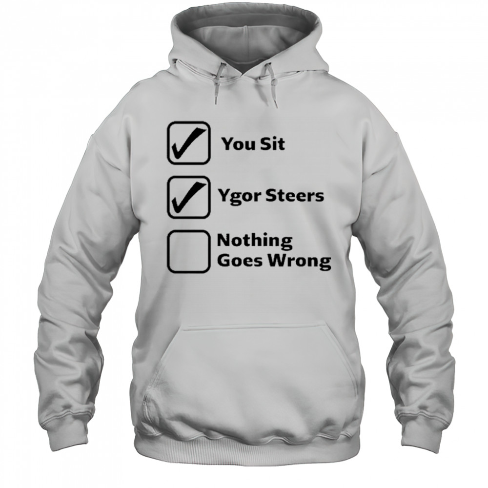 Erinjoeldry You Sit Ygor Steers Nothing Goes Wrong 2025 t-shirt Hoodie